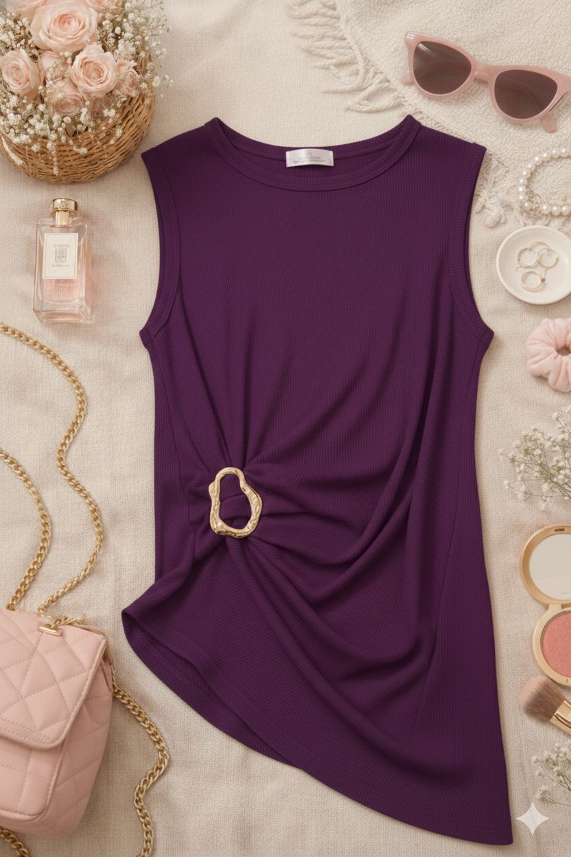 Blusa Seda Marsala